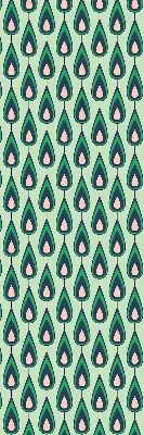 Notranji okenski zatemnilni rolo Narisan avokado