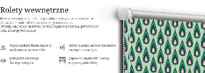 Notranji okenski zatemnilni rolo Narisan avokado
