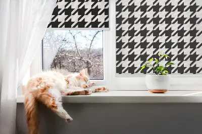 Notranji zatemnilni rolo za okno Geometrijski vzorec