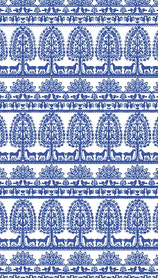 Zatemnilni rolo za balkonska vrata Modri ​​vzorec