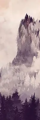 Zatemnilni rolo za balkonska vrata Poslikane gore