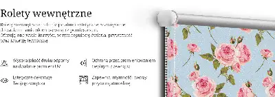 Zatemnilni rolo za okno Vrtnice