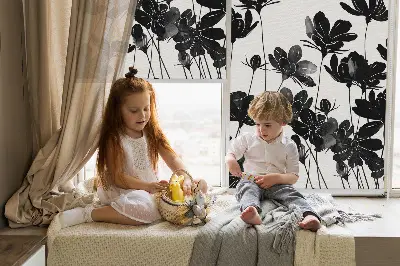 Zatemnilni rolo za okno Črne rože