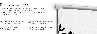 Zatemnilni rolo za okno Črne rože