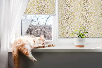 Notranji okenski zatemnilni rolo Zlate veje