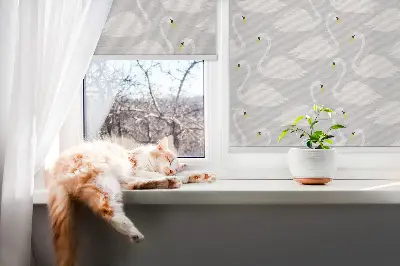Notranji okenski zatemnilni rolo Labodi