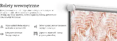 Zatemnilni rolo za okno Rožnati listi