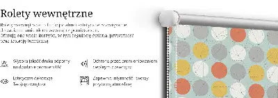 Zatemnilni rolo za balkonska vrata Pike, povezane s črtami na krogih