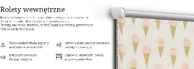 Tkaninski zatemnilni rolo Sladoled