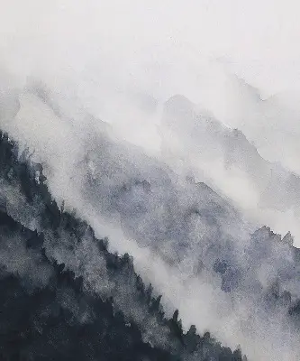 Notranji zatemnilni rolo za okno Meglene gore