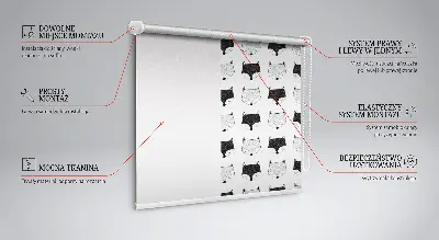 Notranji zatemnilni rolo Narisane lisičje glave