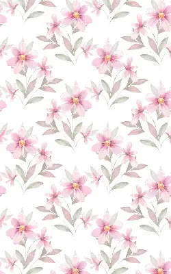 Notranji okenski zatemnilni rolo Rožnate rože