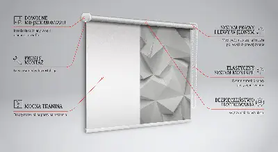 Notranji okenski zatemnilni rolo 3D papirna stena