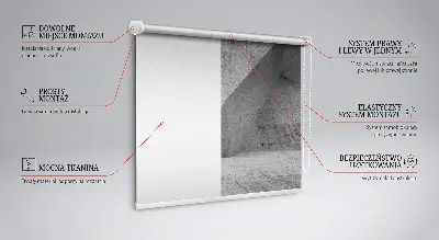 Tkaninski zatemnilni rolo 3D kamniti zid