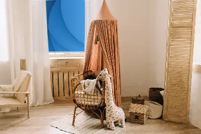 Zatemnilni rolo za balkonska vrata Modri ​​valovi