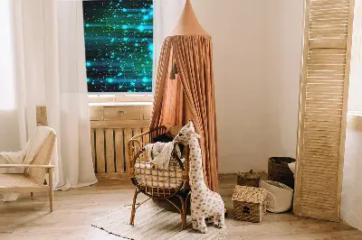 Notranji zatemnilni rolo za okno Modra toča