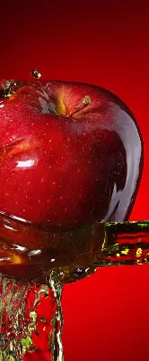 Zatemnilni rolo za okno Jabolko, polito z vodo