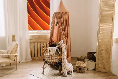 Notranji zatemnilni rolo Oranžna abstrakcija