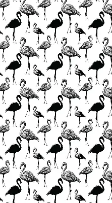 Zatemnilni rolo za balkonska vrata Črni flamingi