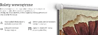 Notranji okenski zatemnilni rolo Rože