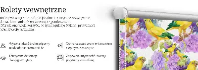 Tkaninski zatemnilni rolo Rumene papige
