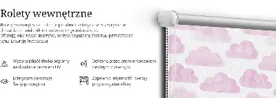Tkaninski zatemnilni rolo Rožnati oblaki