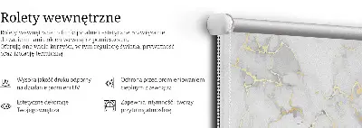Notranji zatemnilni rolo Beli marmor