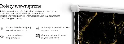 Tkaninski zatemnilni rolo Črni marmor
