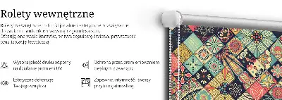 Notranji okenski zatemnilni rolo Barvite ploščice