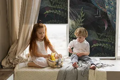Zatemnilni rolo za okno Patki v zelenem