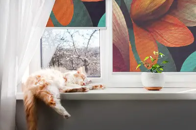 Notranji zatemnilni rolo Rože v abstrakciji