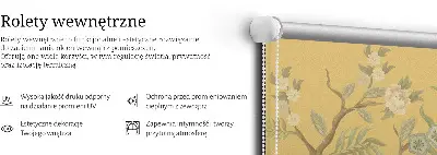 Zatemnilni rolo za balkonska vrata Pav na drevesu