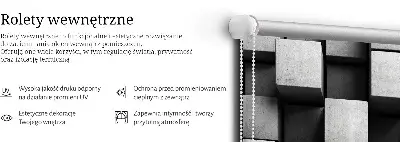 Notranji zatemnilni rolo Kamnite kocke