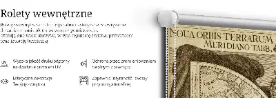 Zatemnilni rolo za okno Zemljevid starega sveta