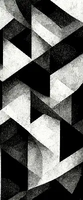 Notranji okenski zatemnilni rolo Trikotniki v abstrakciji