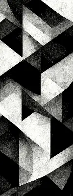 Notranji okenski zatemnilni rolo Trikotniki v abstrakciji