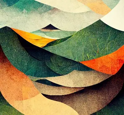 Notranji okenski zatemnilni rolo Abstraktni hribi