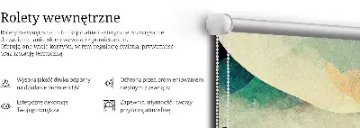 Notranji okenski zatemnilni rolo Abstraktni hribi