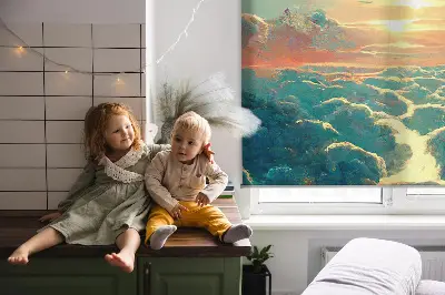 Notranji zatemnilni rolo za okno Sončni zahod