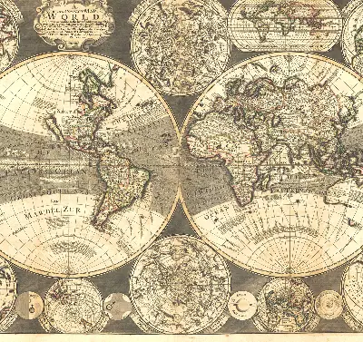 Notranji zatemnilni rolo Zemljevid sveta