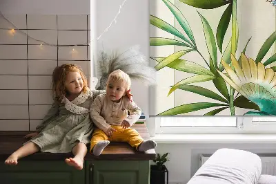 Notranji okenski zatemnilni rolo Ptice v listju