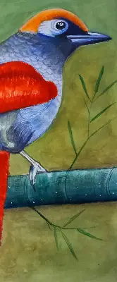 Notranji okenski zatemnilni rolo Ptica na veji