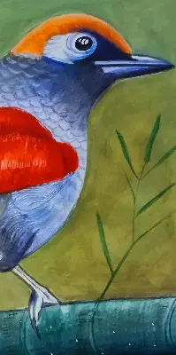 Notranji okenski zatemnilni rolo Ptica na veji