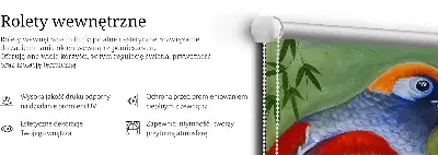 Notranji okenski zatemnilni rolo Ptica na veji