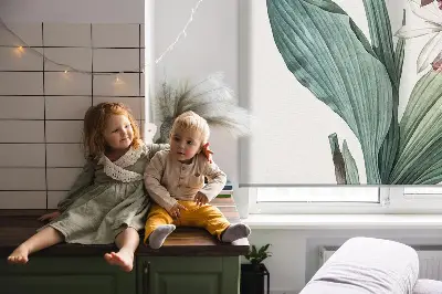 Zatemnilni rolo za balkonska vrata Cvet