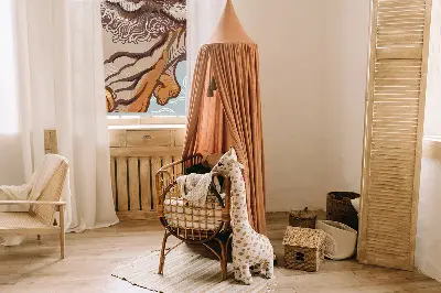Notranji okenski zatemnilni rolo Tiger v rožah