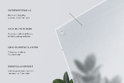 Kvadratna steklena mizna plošča Polprosojna