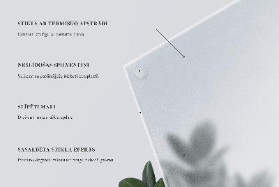 Kvadratna steklena mizna plošča Polprosojna