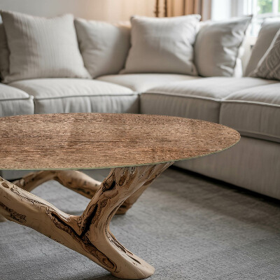 Steklena mizna plošča z natisom Čar naravnega lesa