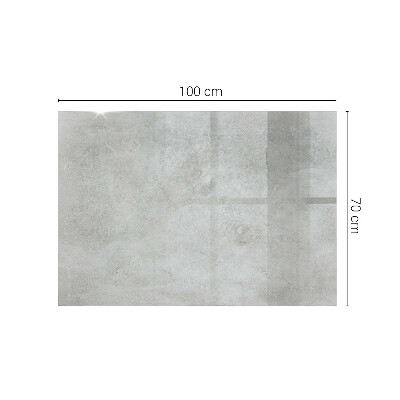 Pravokotna steklena mizna plošča z natisom Praskine na betonski površini